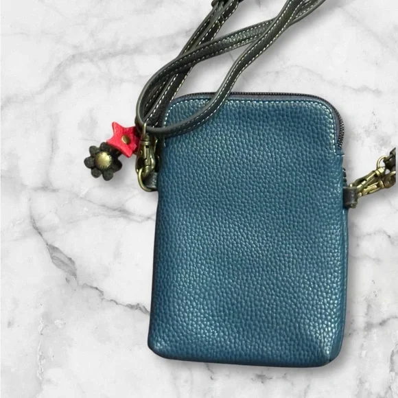 Chala New Crossbody Mini Purse with Horse and Charms Faux Leather - Picture 2 of 3